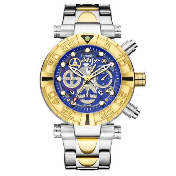 

with multi function new quartz watch creative hollow pattern, Slivery;brown