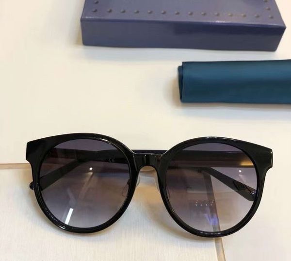 

0416sk round oval black grey 55 mm women sunglasses gafa de sol shades uv400 new with box, White;black