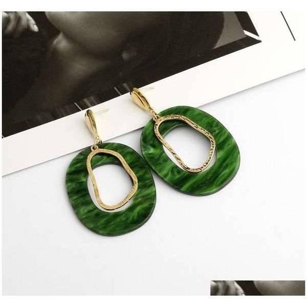 

fashion irregular acrylic earring for women geometric hollow out statement 2019 long dangle earrings summer bea sqcynt homes2007, Silver