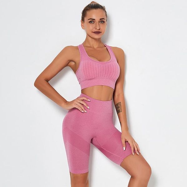 

2 piece seamless yoga set sports suit gym clothing female workout clothes sports bra +high waist gym shorts women sportwear, White;red