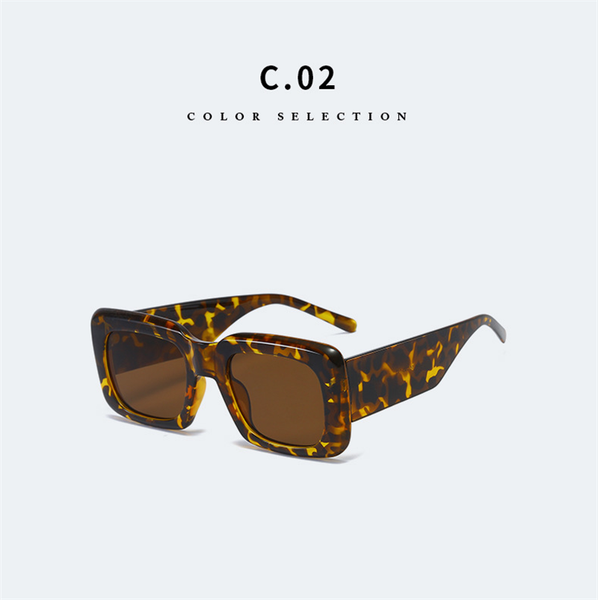 

sunglasses leopard print retro female wild trend two-tone glasses, White;black