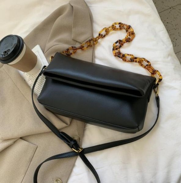 

hbp elegant female square armpit bag 2021 new high-quality soft pu leather women's designer handbag folded shoulder messenger bag