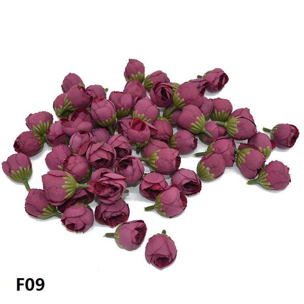

20pcs silk tea rose bud head artificial flowers for home wedding decoration diy wreaths material gifts scrapbooking craft bbyfzh garden2010
