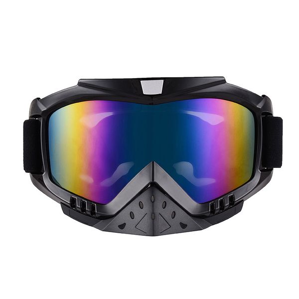 

new off-road helmet goggles ski riding glasses wind racing, Black