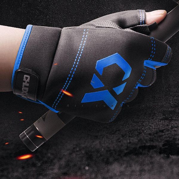 

1 пара рыбалка перчатки мужчины женщины открытый рыбалка 3 cut finger спорта рыба оборудование angling sbr перчатки sqclif bdehair