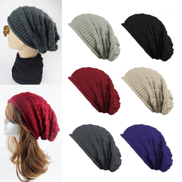 

new korean winter hats for women men bonnet oversized slouch twist hat thick warm caps mens casual knitted beanie cap1