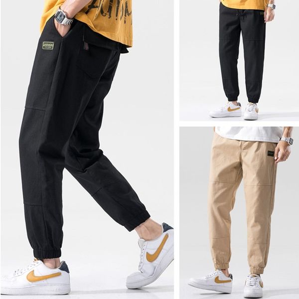 

autumn 2020 new corset men's casual pasted with cloth tight casual pants tight pantsdecoration handsome and large corset pants for men, Blue