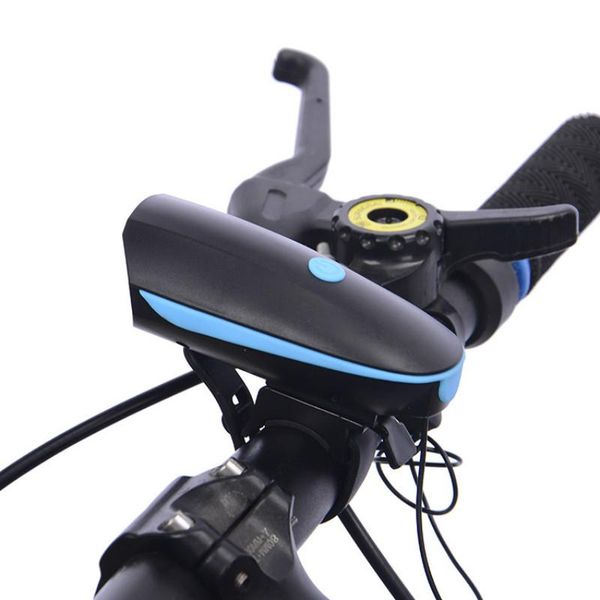 

bicycle headlight usb charging night riding light with electric horn mountain bike light riding equipment abs material