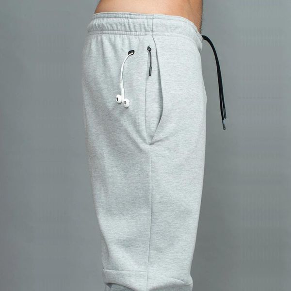 

2020 running sweatpants men casual pants gyms fitness workout pants autumn winter male cotton sportswear trousers, Black