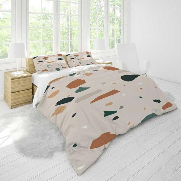 

designer bedding home textile duvet cover sets custom colorful geometry modern kids full size pillows digital printing quality1