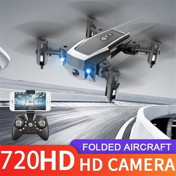 

drones mini 2.4g wifi fpv 720phd camera foldable long life simple control rc quadcopter drone kids toys folding propellerg20