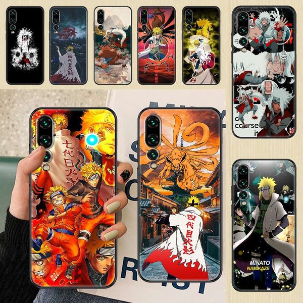 

namikaze huawei mobile phone case, cartoon minato silicone shell, p mate p10 p20 p30 p40 10 20 smart z pro lite 2019, black