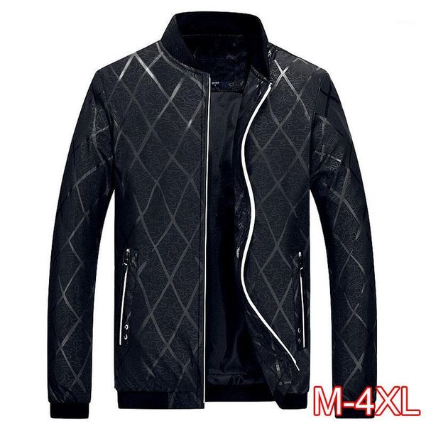 

2020 new men's jacket autumn spring fashion baseball jackets male casual slim fits coat brand clothing m~4xl1, Black;brown
