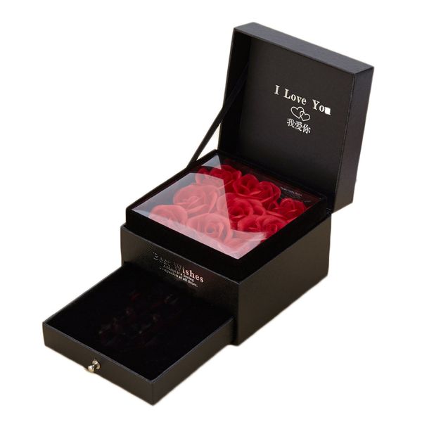 

ring box valentines day bag gift flower box mother mom love preserved rose floral jewelry packaging
