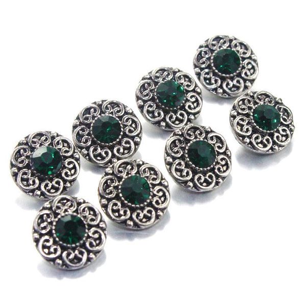 

4 colors 10pcs lot crystal 12mm metal snaps button for women's bracelet m565 metal snap bracelets 12mm wholesale lots h bbycfz