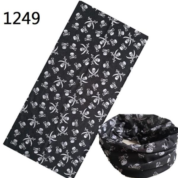 

balaclava seamless magic scarf neck face cover ghost skull skeleton head bandana shield headband headwear bandanas men bicycle bbyeul, Black