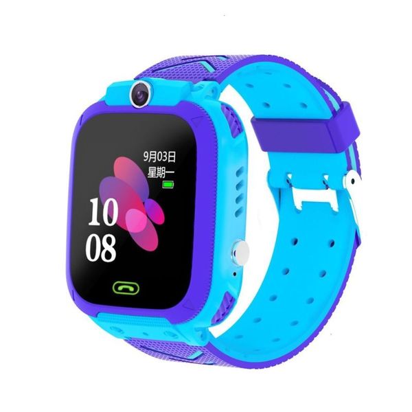 

generation smart fuyi z5 children's q12 fifth watch phone waterproof positioning call micro chat p, Blue
