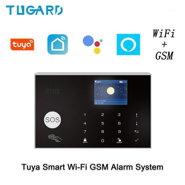 

wifi gsm home security alarm system security home alarm works with amazon alexa google wireless wired burglar1