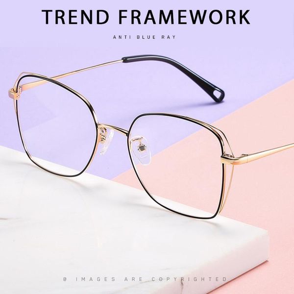

elbru men classic pilot glasses frame round women fashion myopia glasses frames optical clear lens eyeglasses eyewear, Black