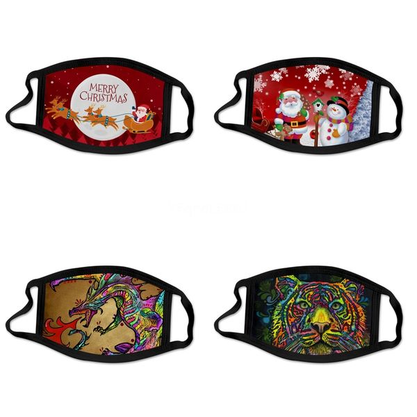 

peach blossom printed outdoor hiking insect cycling repellent mask multi-purpose holiday magic headscarf#220, Black