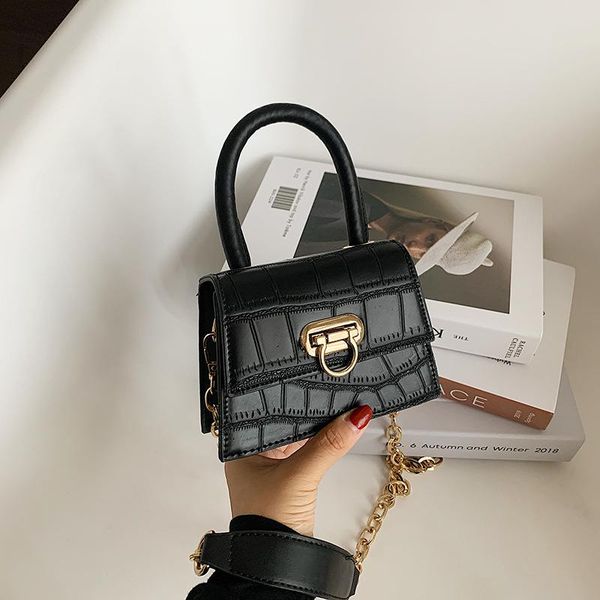 

small shoulder bags for women crocodile leather square bag brand mini designer travel totes office lady shoulder bag