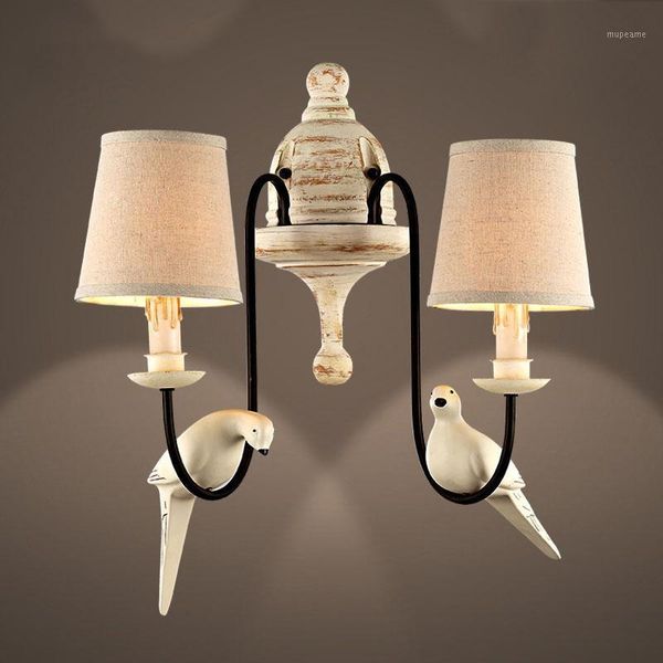 

wall lamp beautiful and simple country pastoral resin birds mediterranean light sconce home lighting haomer1