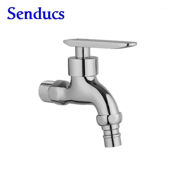 

senducs zinc alloy washing machine bibcock with polished inwall mounted garden washing machine mixer faucet1