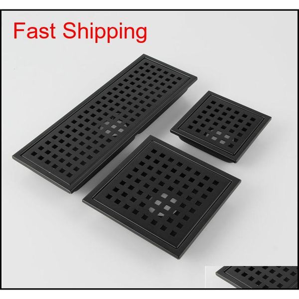 

black sus 304 stainless steel shower drain bathroom floor drain tile insert square anti-odor floor waste g qylste bdenet