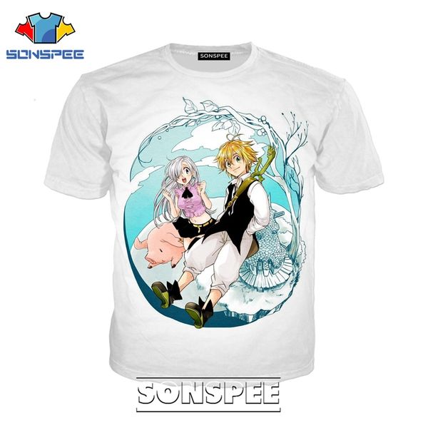 

the seven deadly sins escanor 3d print shirts funny humor kawaii men clothing