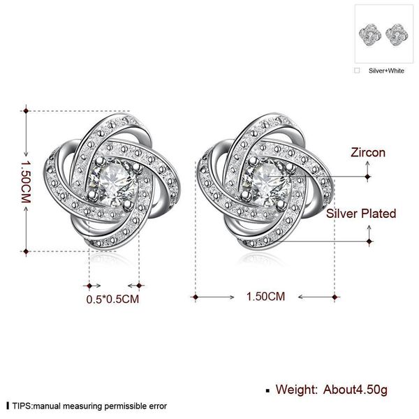 

wholesale silver color fashion noble charm women classic shiny crystal cz earring jewelry e029 h bbyubd, Golden