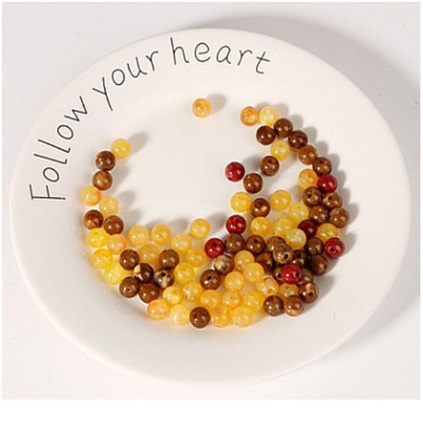 

acrylic beads loose beads beaded jewelry children diy hand-woven bracelet necklace colorful beads plastic beads6m bbydty