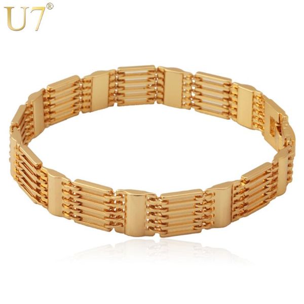 

оптовая продажа ювелирных изделий h423 u7 широкий браслеты новые ультрамодные мужские подарок золото / серебро цвет медный плетеный браслет, Black