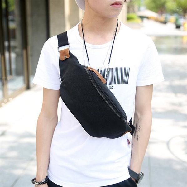 

waist bags 2021 men's fashion chest bag casual pack messenger vintage crossbody for men1