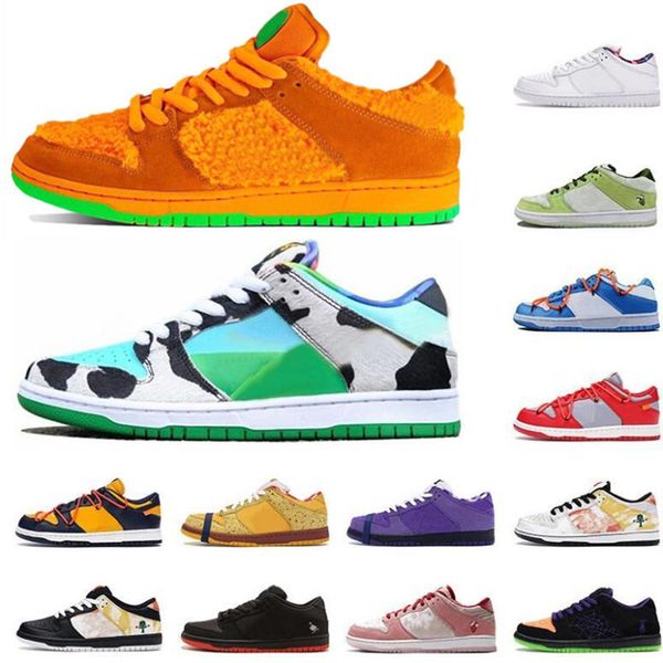 

2020 fashion men women casual shoes chunky dunky skateboard sneakers parra valentine day raygun tie dye black mens trainers