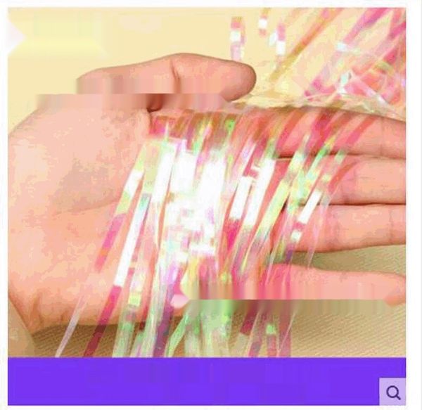 

colorful door transparent curtain colored silk decoration background decoration rain silk party p rain curtain 2m bk7ch