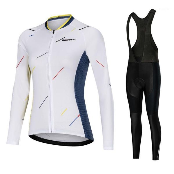 

2020 pro team mtb bike clothes women cycling clothing set ladies cycling jersey sets anti-uv bicycle wear ciclismo long bib pant1, Black;blue