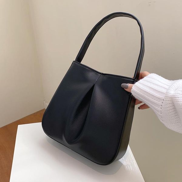 

new small soft pu leather shoulder bags for women 2020 simple style handbags and purses women's black travel hand bag