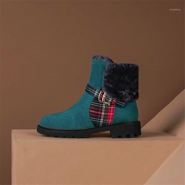 

boots winter women's high-heel fur one-piece short thick-soled fashion round-toe high-heel1, Black