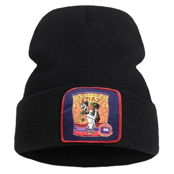 

anime death note funny hedging caps cotton warm knitted hat breathable outdoor casual brimless hats street beanie cap