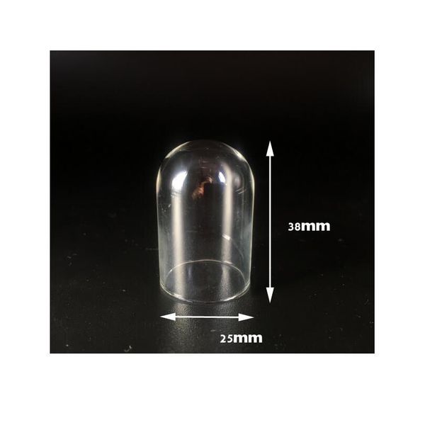 

100pcs hollow cylinder glass tube locket pendant glass bottle vial cover dome pendant handmade jewelry findings differ bbyche, Black