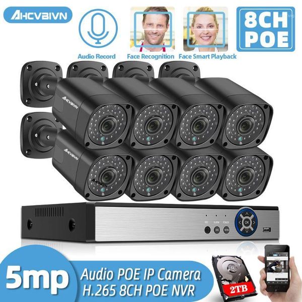 

ahcvbivn 5mp nvr kit 8ch 4ch poe camera system human/face detection audio ip camera outdoor security video surveillance1