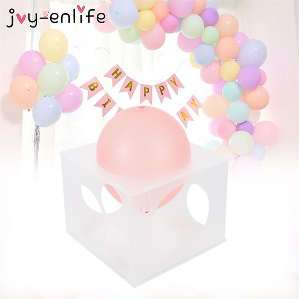 

11 holes balloon sizer box pp square balloons measurement tool make ballons for birthday wedding party decorations