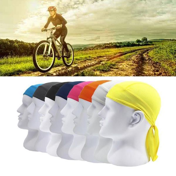 

cycling caps & masks bicycle hat sports headband pirate scarf size one cap headscarf bike riding hip-hop1, Black