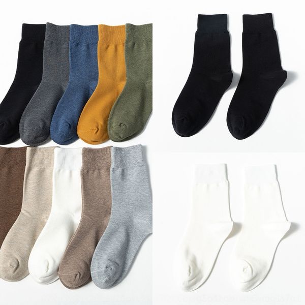 

высокий хлопок gka21 98 твердых мужских деловых носков универсальны средняя трубки мужских носков среднего хлопка случайный 0i0zg, Black