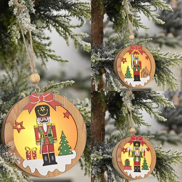 

jtxfz houbei decorations wooden round with lights walnut five-pointed star tree pendantpendant lamp pendant pendant 6p5yi