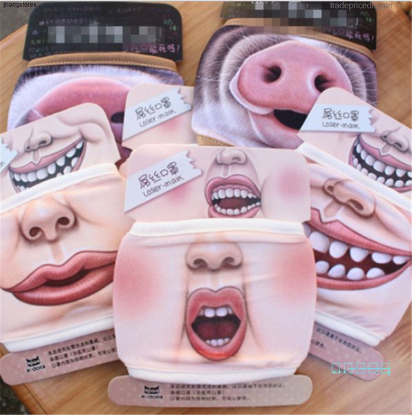 

factoryr1b7cotton creative printing face adults mask dhl funny summer sunproof outdoor dustproof cycl 293g