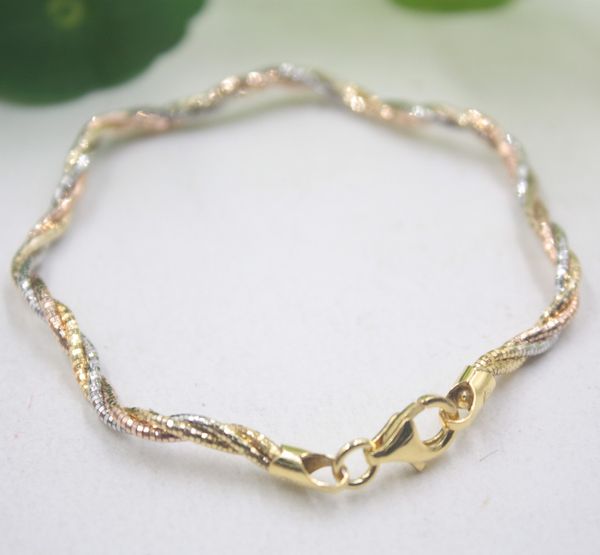 

pure s925 sterling silver bangle for lover color rope wave bangle 55-58mm fashion friend gift 3mm 1028, Black