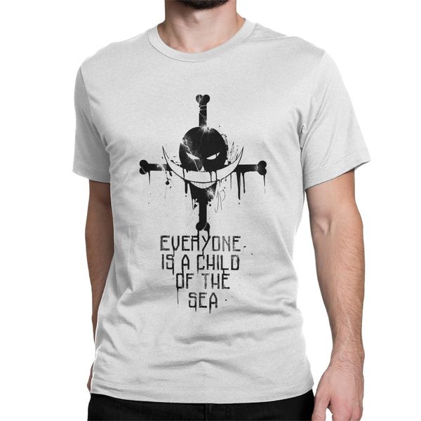 

спорт one piece японского аниме футболки men white beard весёлые 100% хлопка tee shirt crew neck короткий рукав футболки плюс размер топы