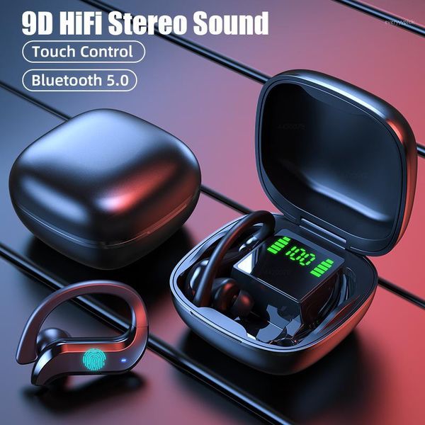 

wireless bluetooth earphone sport waterproof wireless headphones touch control headphones tws earbuds headsets1