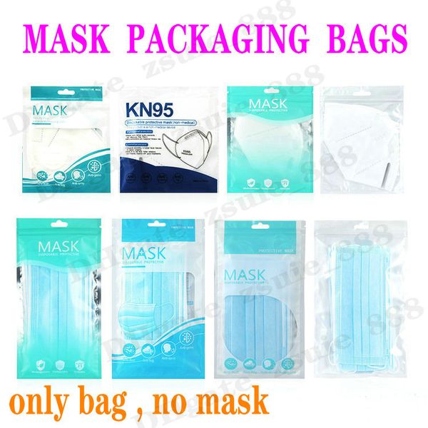 10 adet Ağız Maskesi Ambalaj Çantası Koruyucu Tek Kullanımlık Yüz Maskesi Ambalaj Plastik Mühürlü Çanta Güvenlik Temiz Seyahat Mühürlü çanta